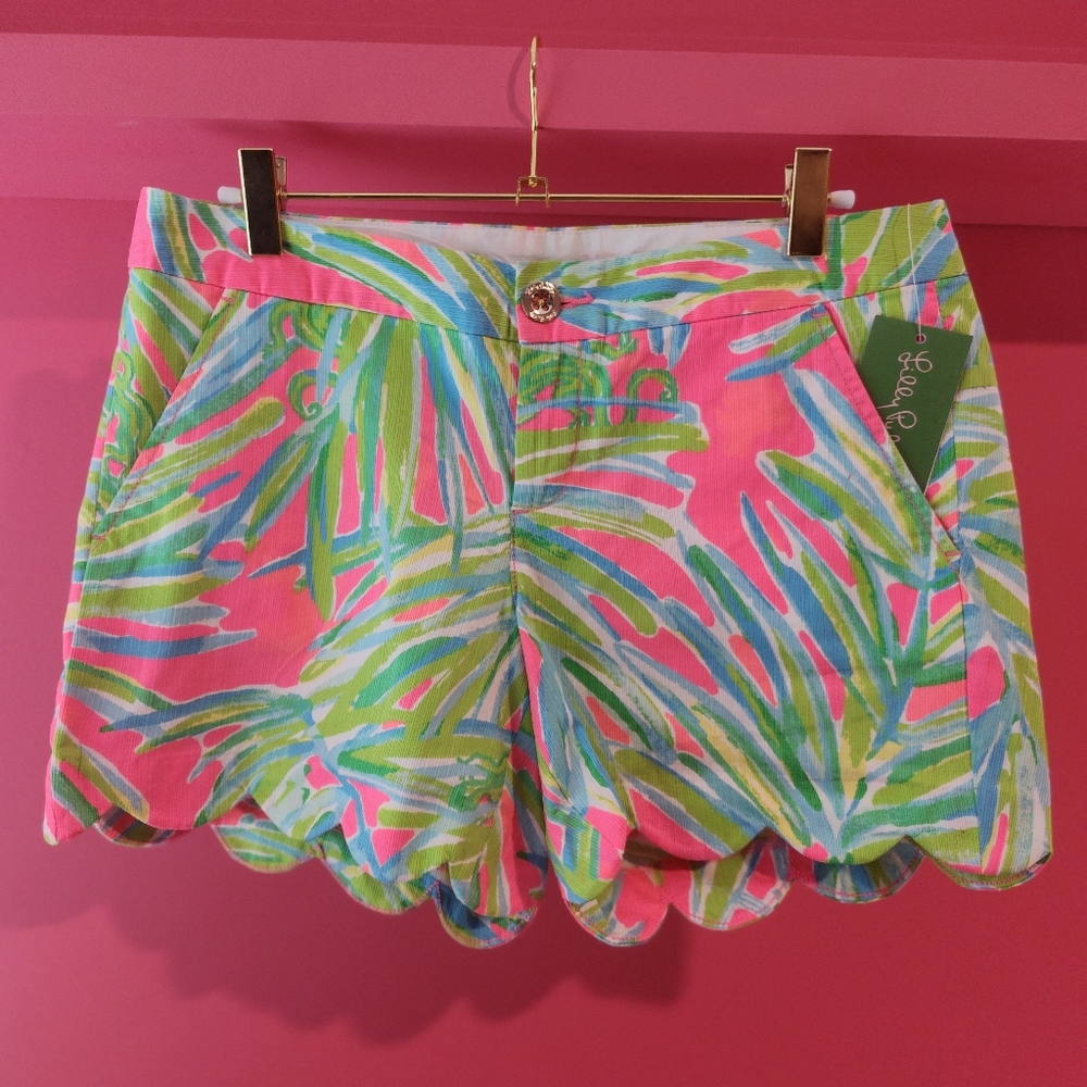 Lilly Pulitzer Pink and Green Women's Shorts